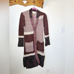 Anthropologie Angel of The North Sitka Long Knit Cardigan Size XS